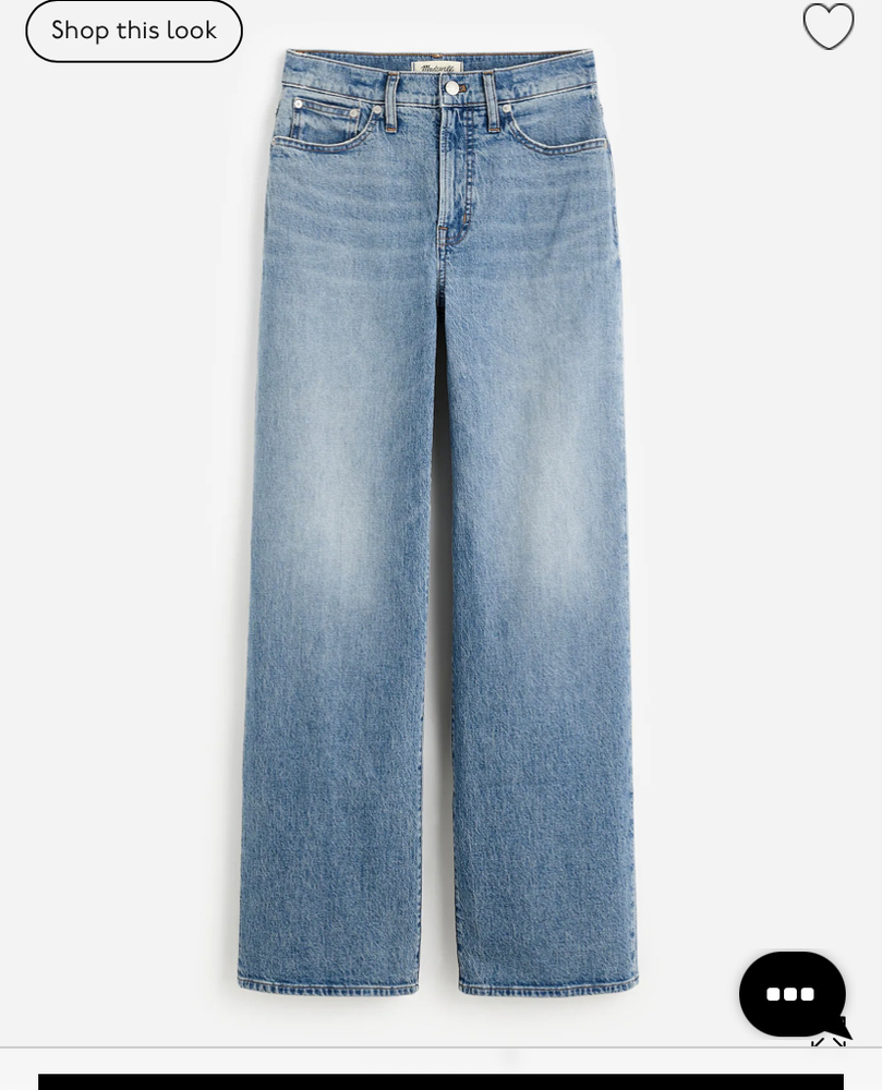 Madewell perfect wide leg jeans Enmore wash
